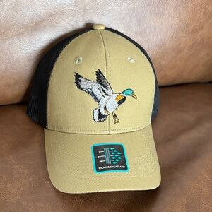 Tan and Black Duck Embroidered Cap